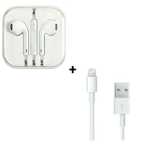 iphone 3.5mm Earphone + lightning cable